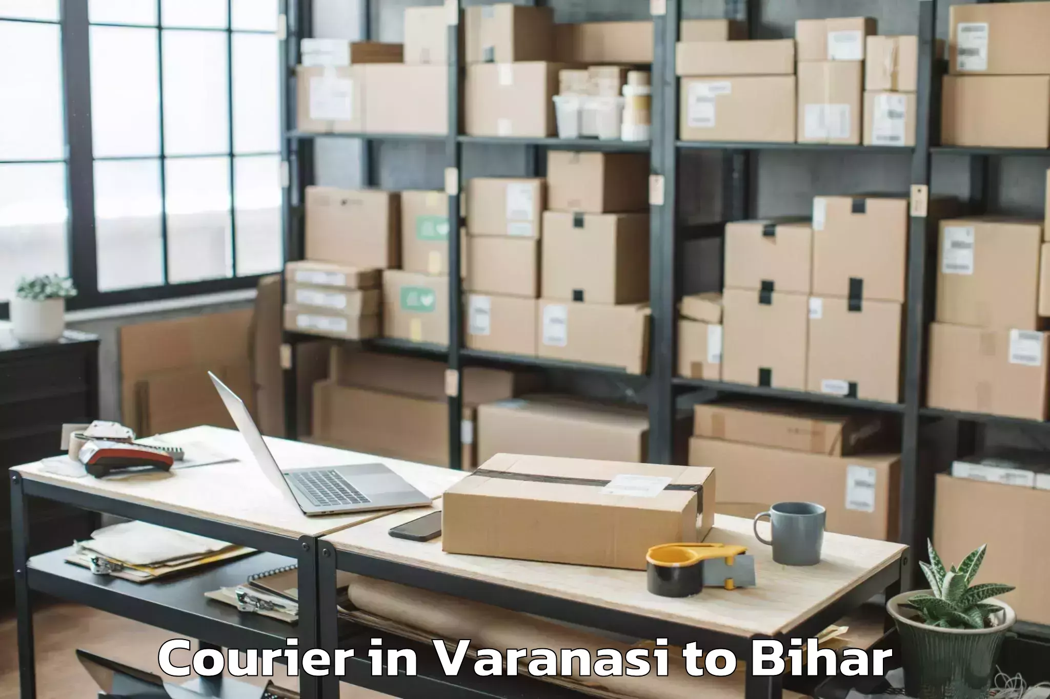 Book Varanasi to Lauriya Courier